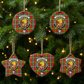 Forrester Tartan Crest Christmas Ceramic Ornament